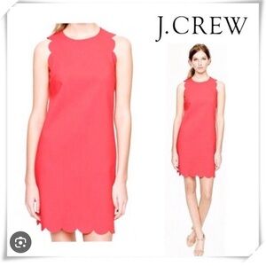 J crew laser Scalloped Sleeveless Dress